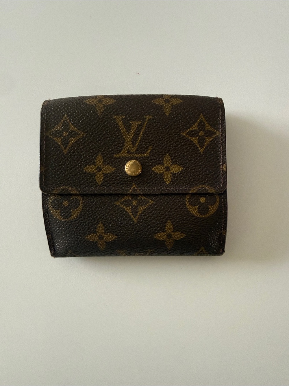 Louis Vuitton Monogram Canvas Small Wallet - Brown & Gold